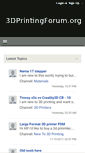 Mobile Screenshot of 3dprintingforum.org