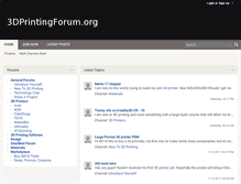 Tablet Screenshot of 3dprintingforum.org